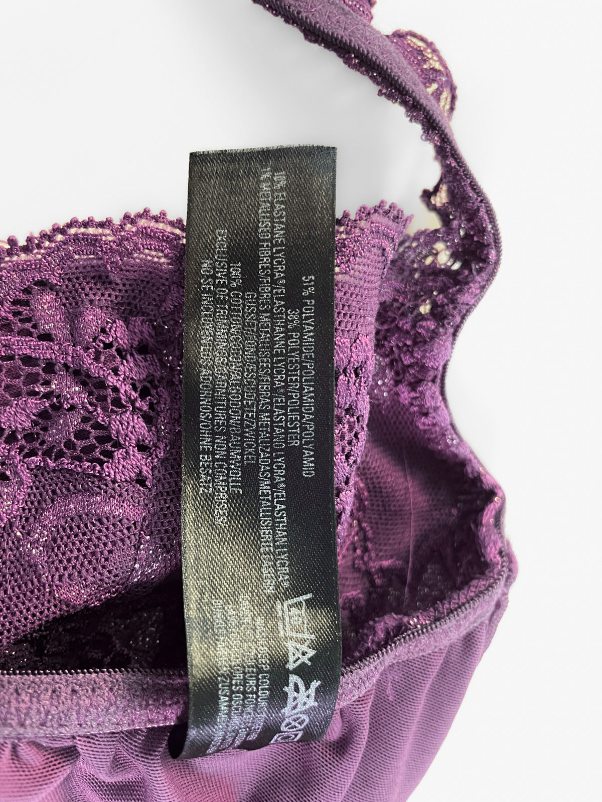 Plum Velvet & Lace One Piece Leotard Bodysuit