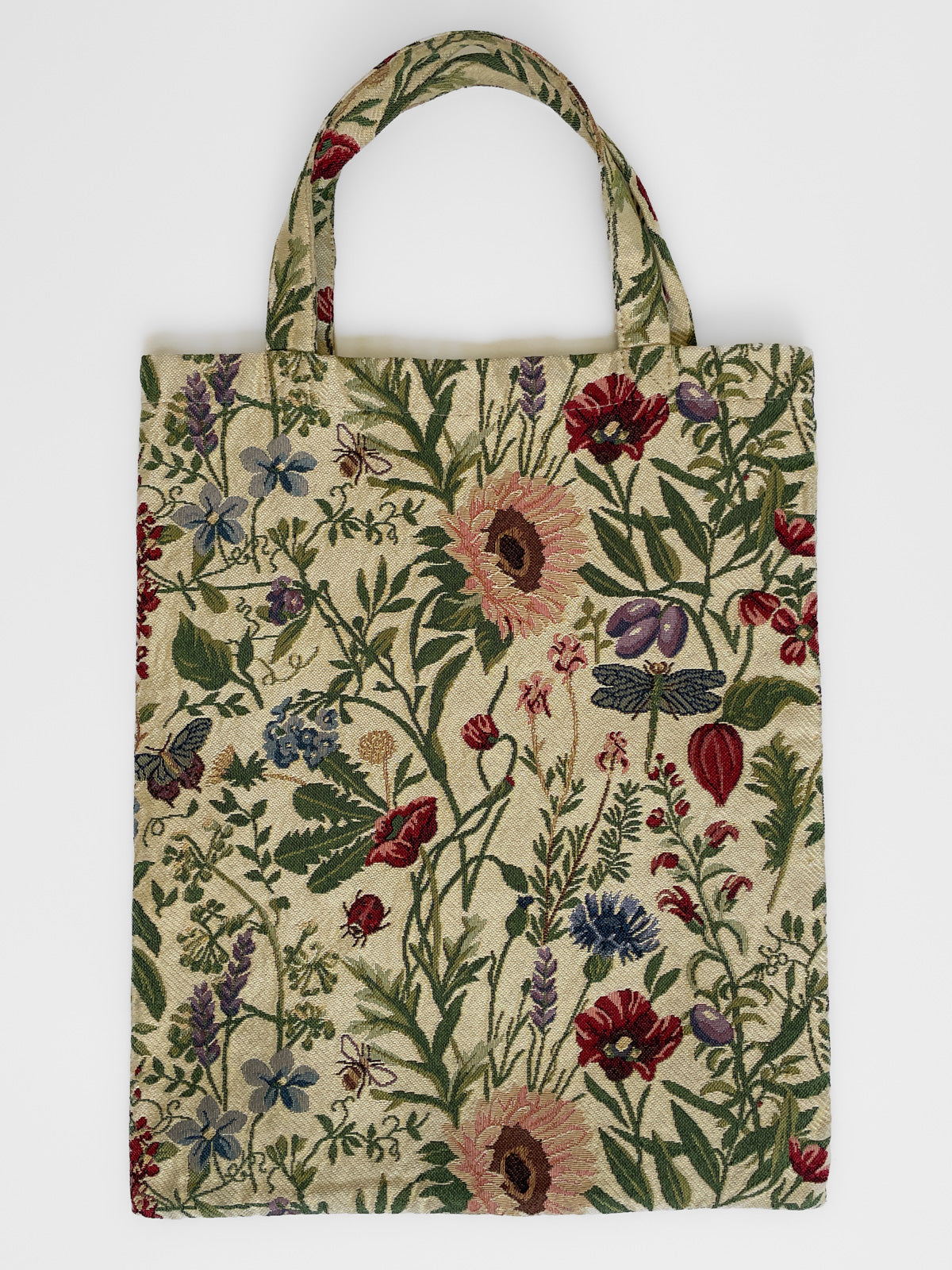 Garden Floral Jacquard Tapestry Simple Tote