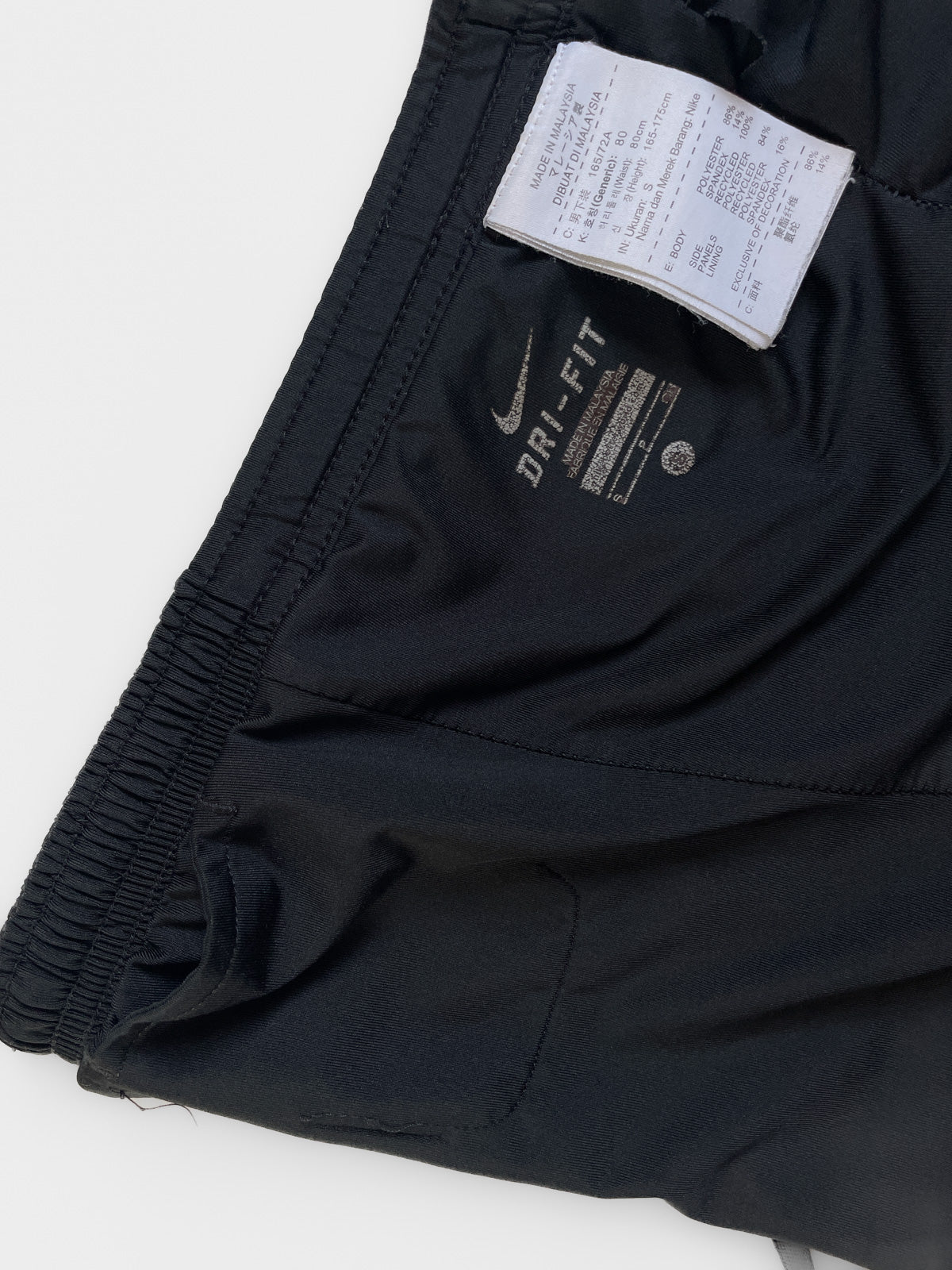 Dri-Fit Brief Lined Running Shorts in Black