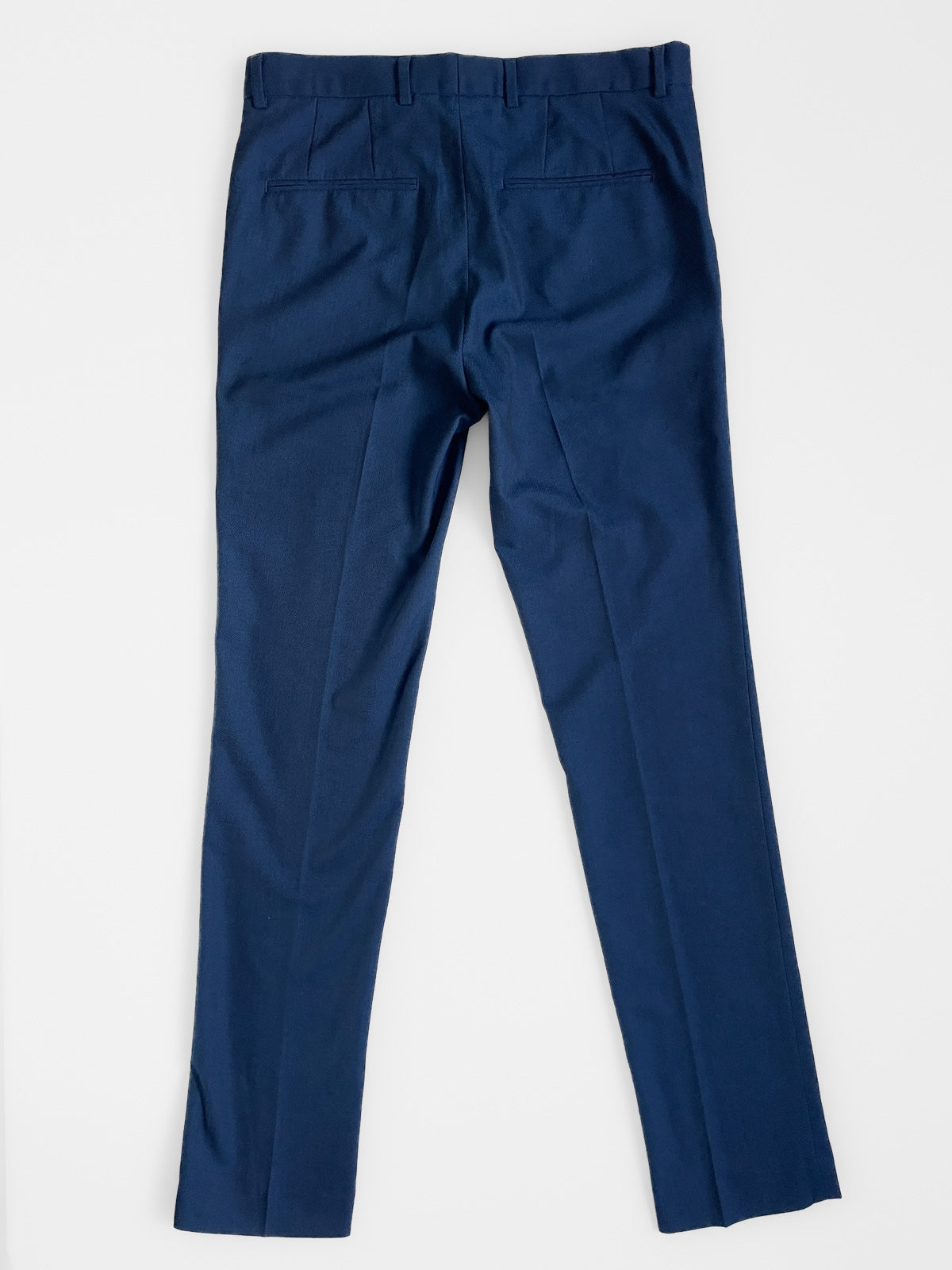 Blue Twill Suit Trousers