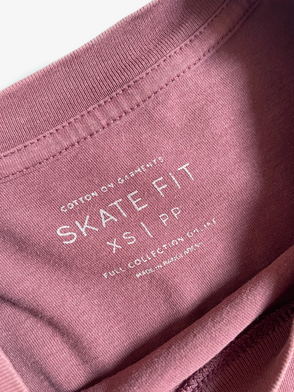 Soft Cotton Skate Fit Tee in Vintage Plum