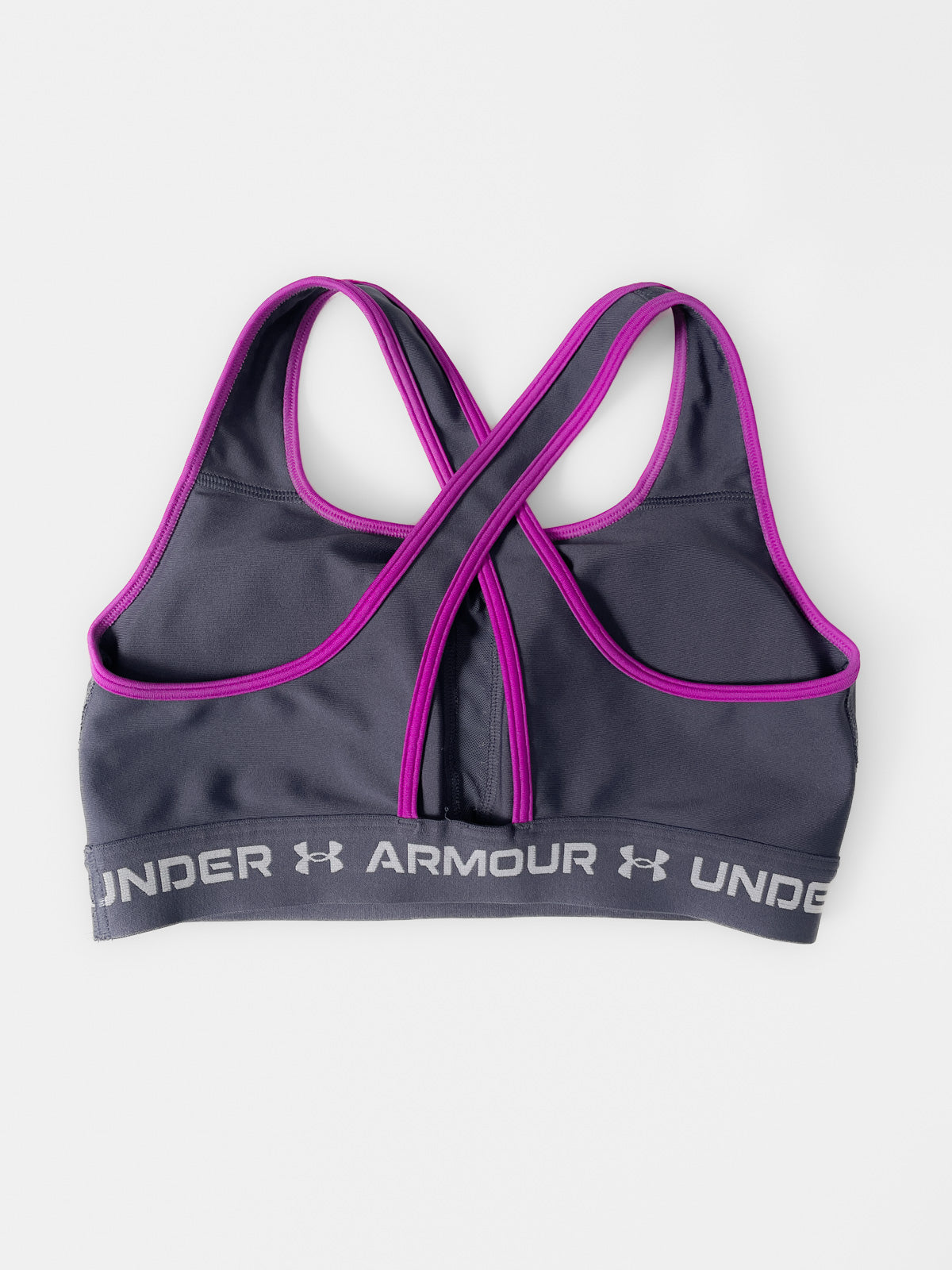 Charcoal & Magenta Sports Bra
