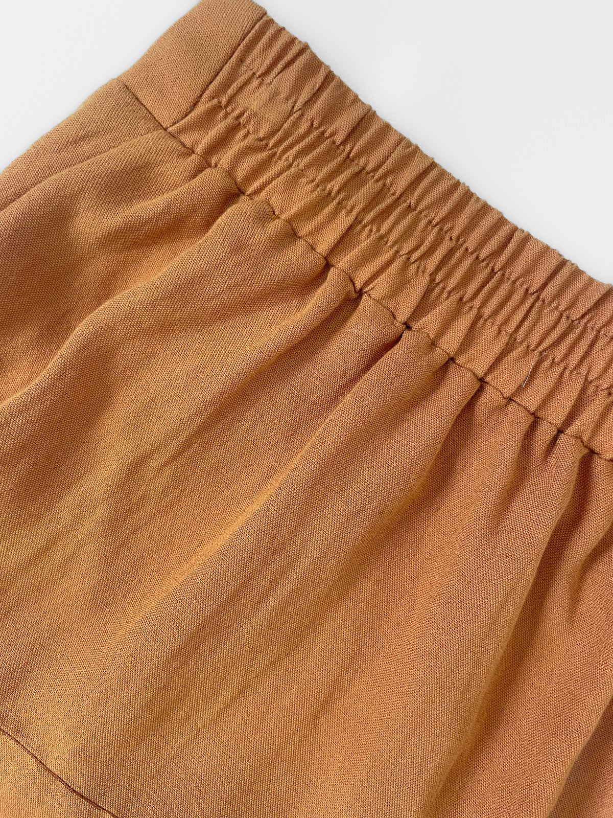 Fluted Rust Shorts