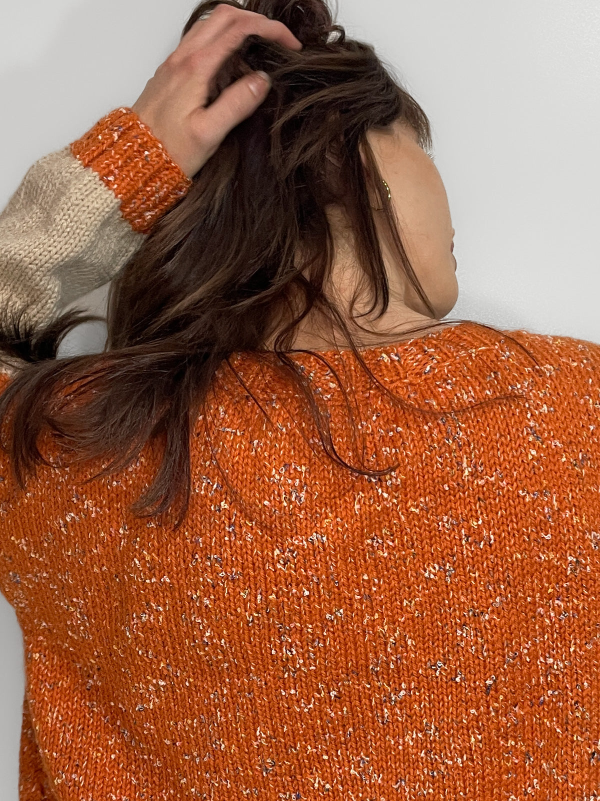 Pumpkin Spice Woollen Knit Jumper