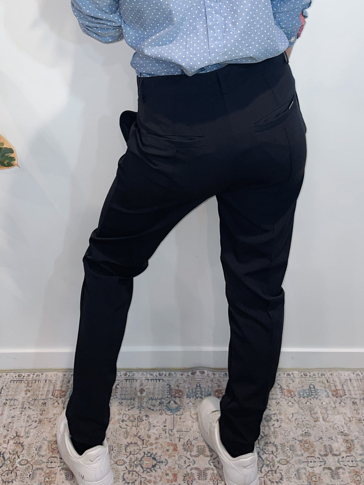Stretch Dress Pants in Dark Navy