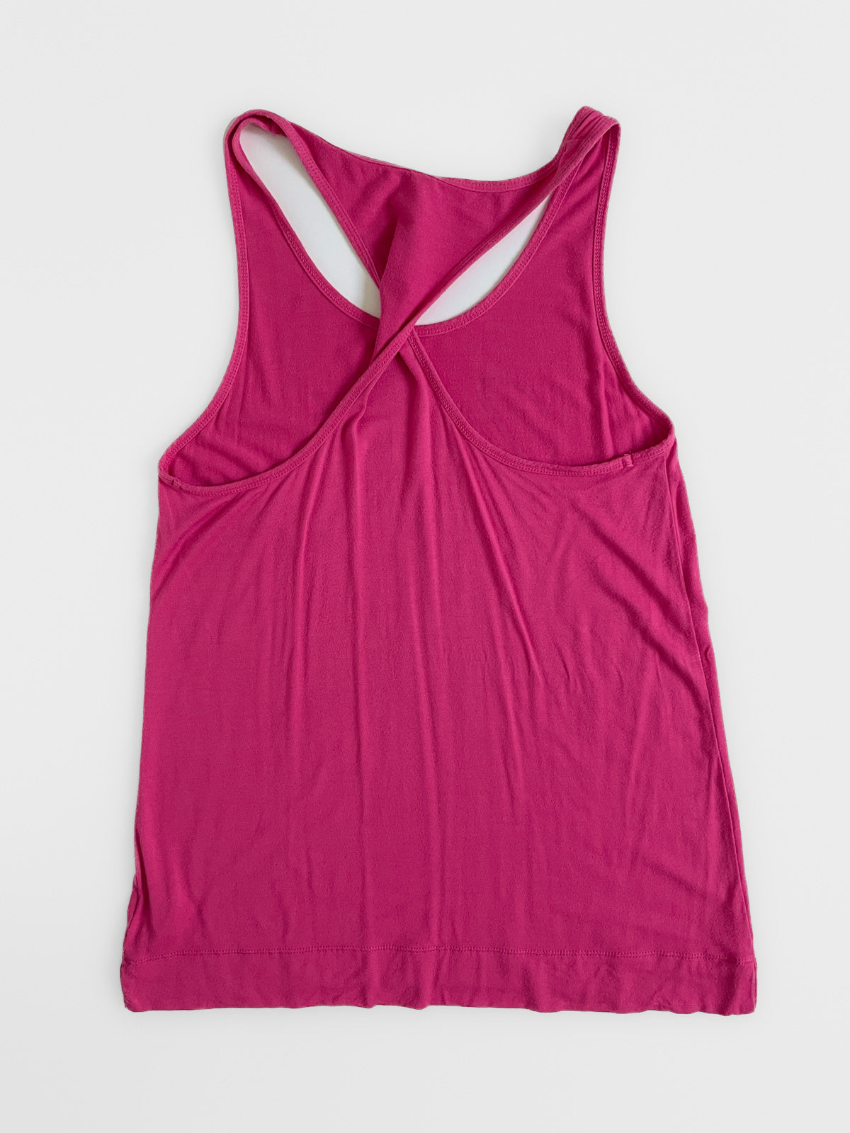 Hot Pink Twist Back Active Tank