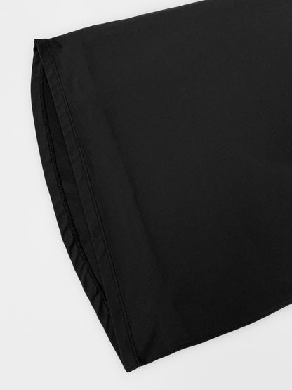 Slinky Bodycon Maxi Skirt in Black