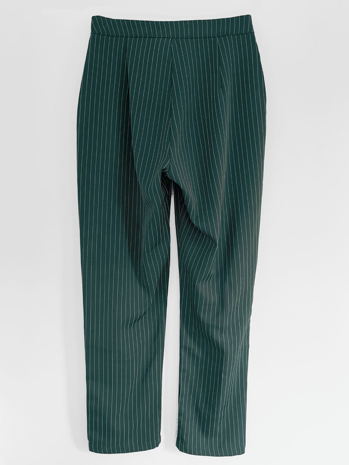 Green Pinstripe Trousers