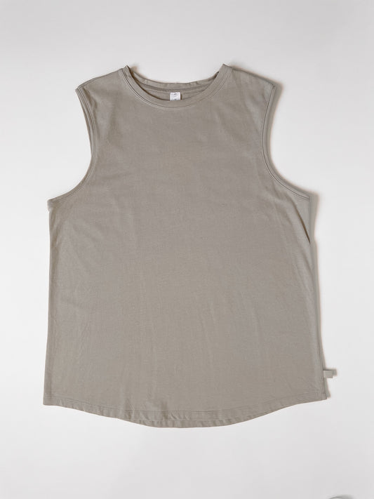 Heavy GSM Cotton Beige Muscle Tee