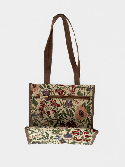 Garden Floral Jacquard Tapestry Handbag