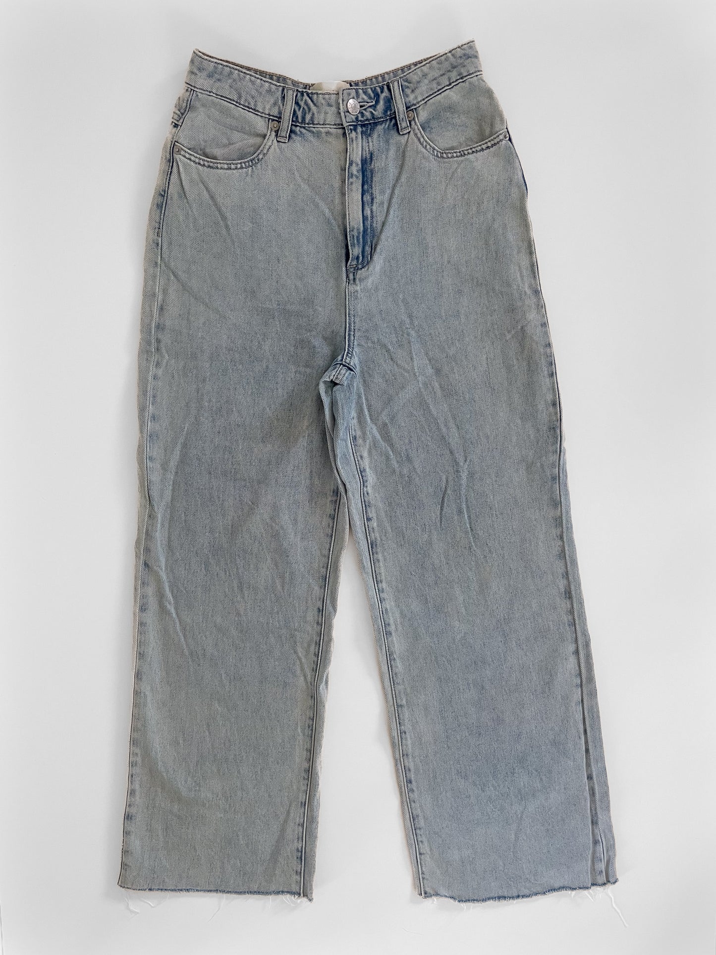 Hi Rider Wide Leg Jeans - Light Wash