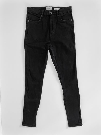 Black Hi Rider High Waist Skinny Jeans