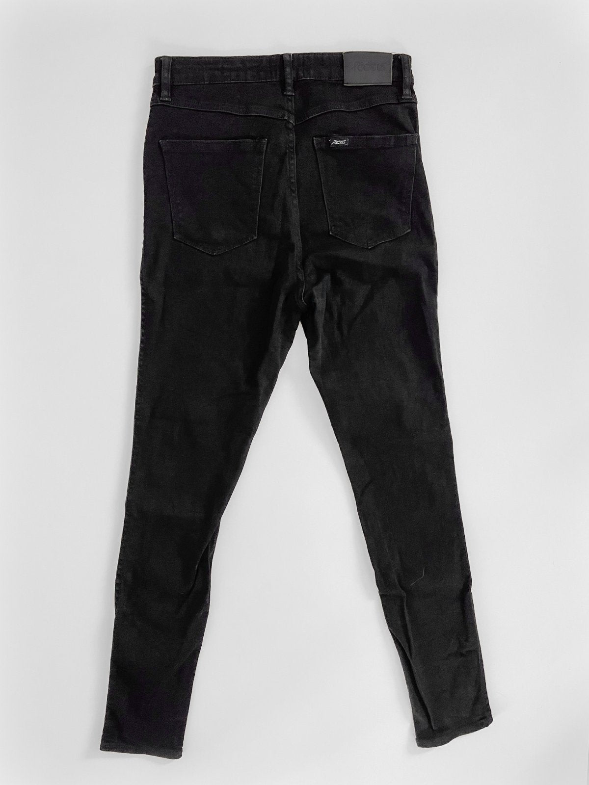Black Hi Rider High Waist Skinny Jeans