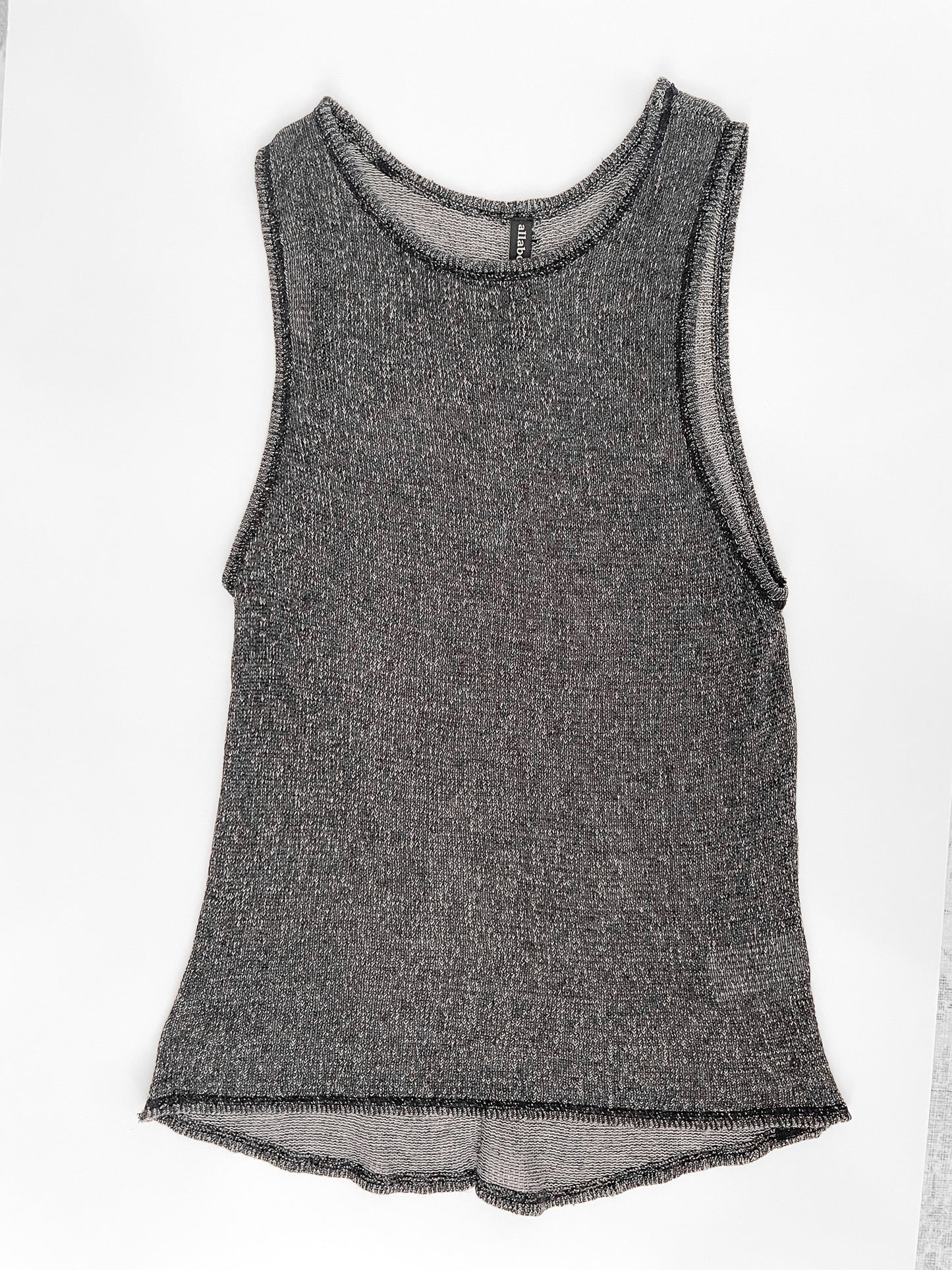 Knit Tank Top in Dark Heather Grey