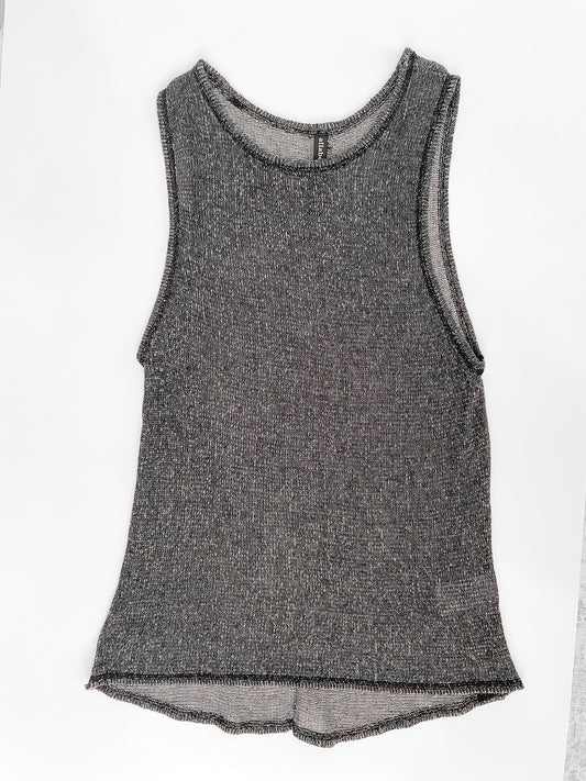 Knit Tank Top in Dark Heather Grey