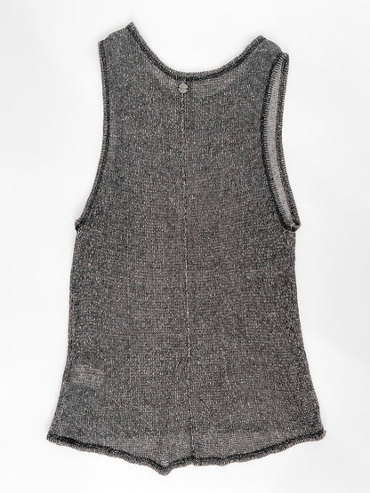 Knit Tank Top in Dark Heather Grey