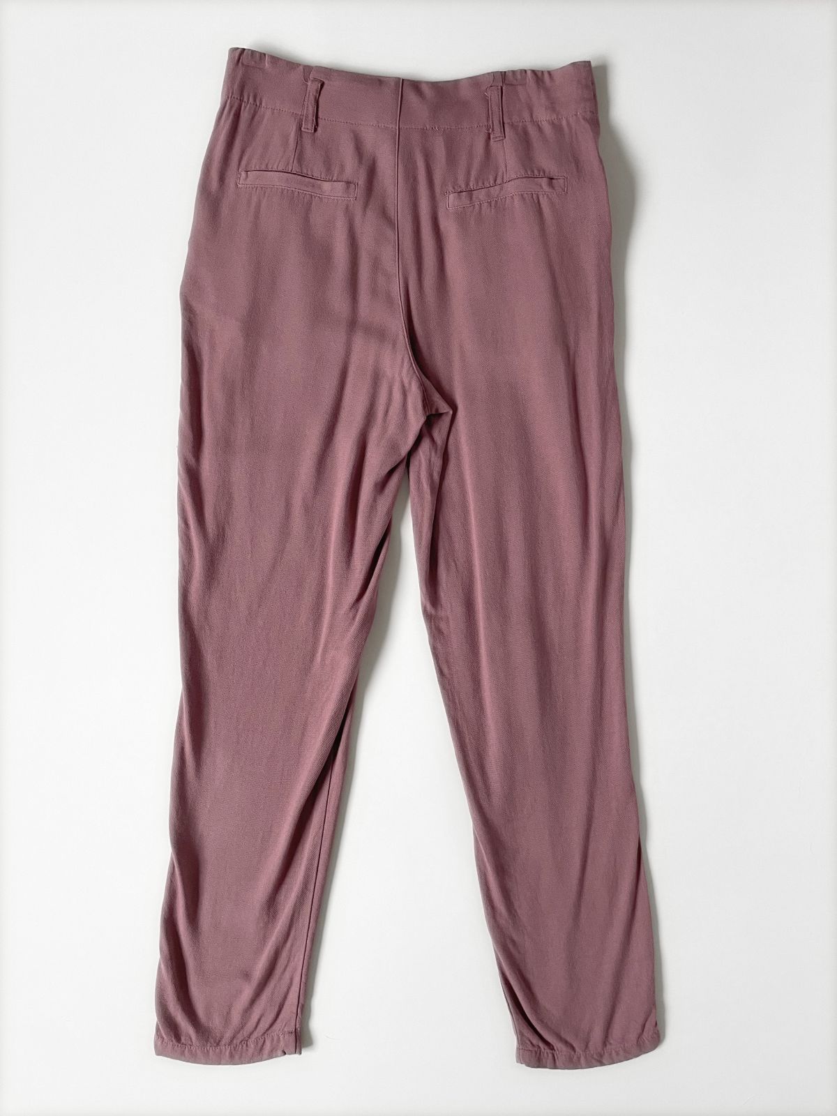 Dusty Rose Belted Trousers
