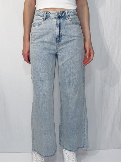 Hi Rider Wide Leg Jeans - Light Wash