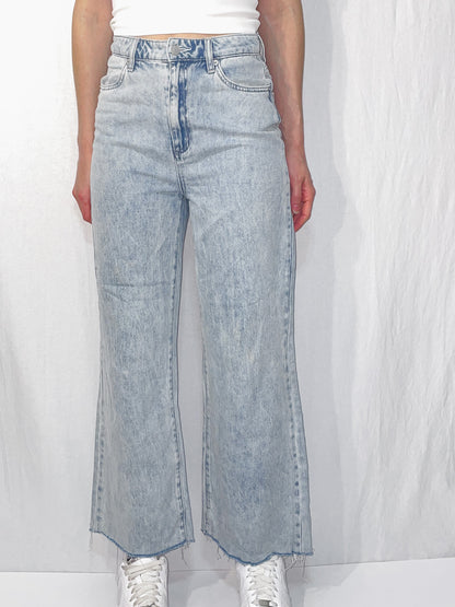 Hi Rider Wide Leg Jeans - Light Wash