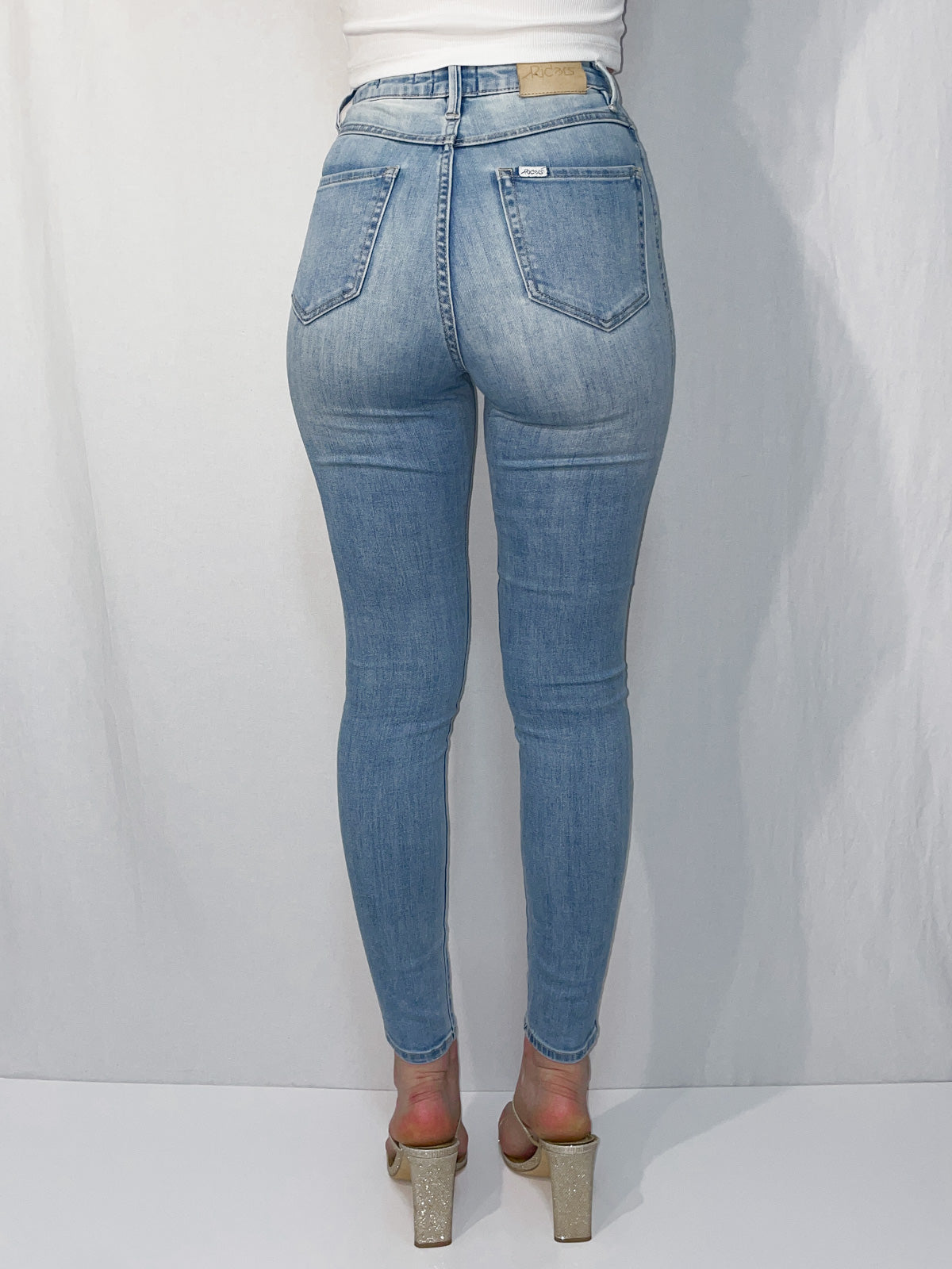 Hi Rider High Waist Skinny Jeans in Lennon Blue