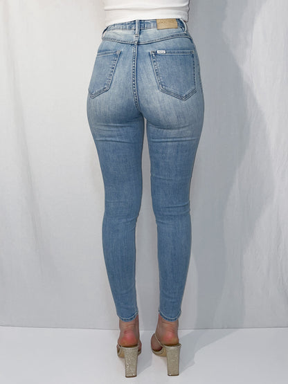 Hi Rider High Waist Skinny Jeans in Lennon Blue