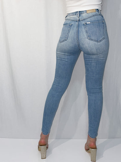 Hi Rider High Waist Skinny Jeans in Lennon Blue