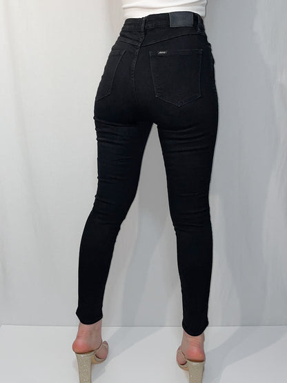 Black Hi Rider High Waist Skinny Jeans