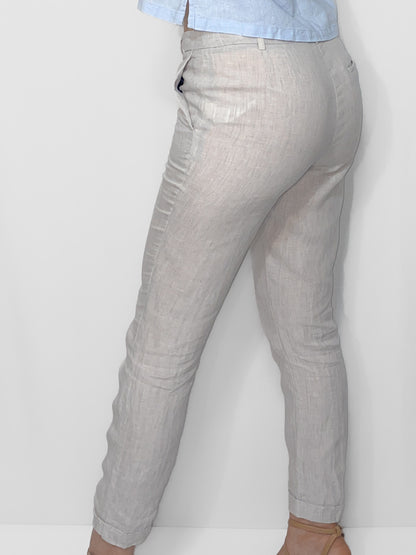 Oatmeal Linen Trousers