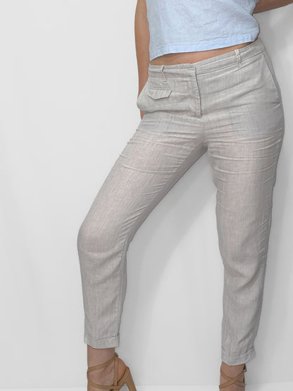 Oatmeal Linen Trousers