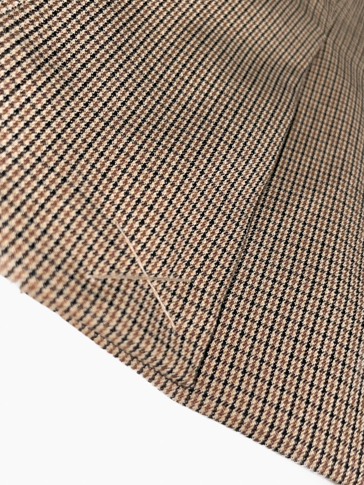 Tailored Blazer in Camel and Black Check