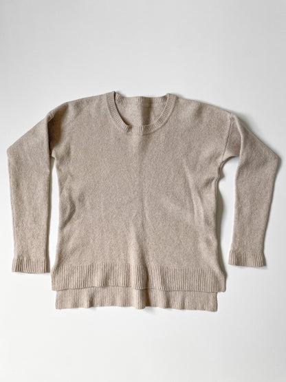 Oatmeal Wool & Cashmere Knit Jumper