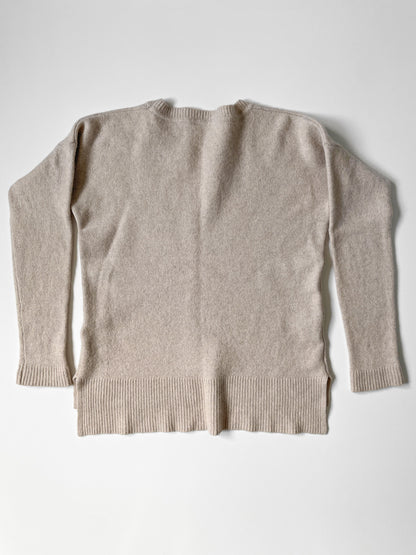 Oatmeal Wool & Cashmere Knit Jumper