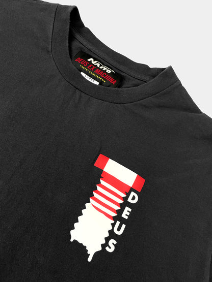 Black Heavy GSM Dues Ex Machina x Kei Naito Collab Tee