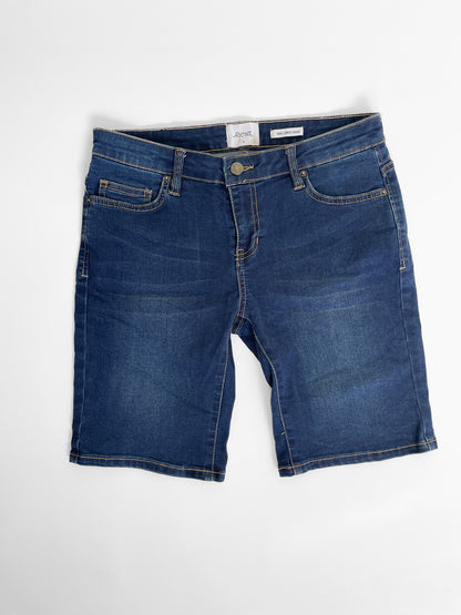 Dark Wash Denim Riders by Lee Knee Length Jort Short