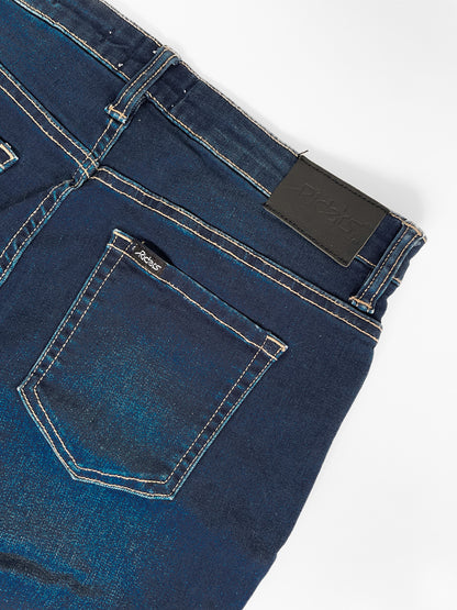 Dark Wash Denim Riders by Lee Knee Length Jort Short