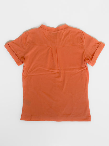 Orange Coral Cotton T-Shirt