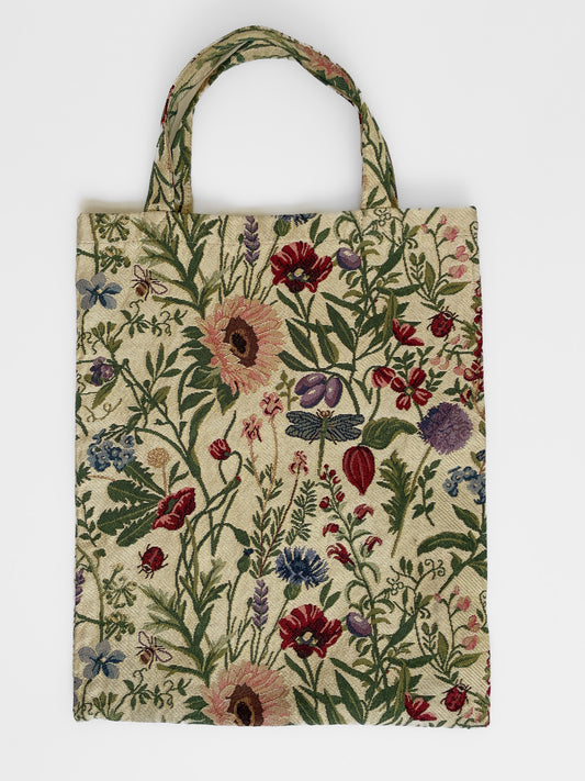 Garden Floral Jacquard Tapestry Simple Tote