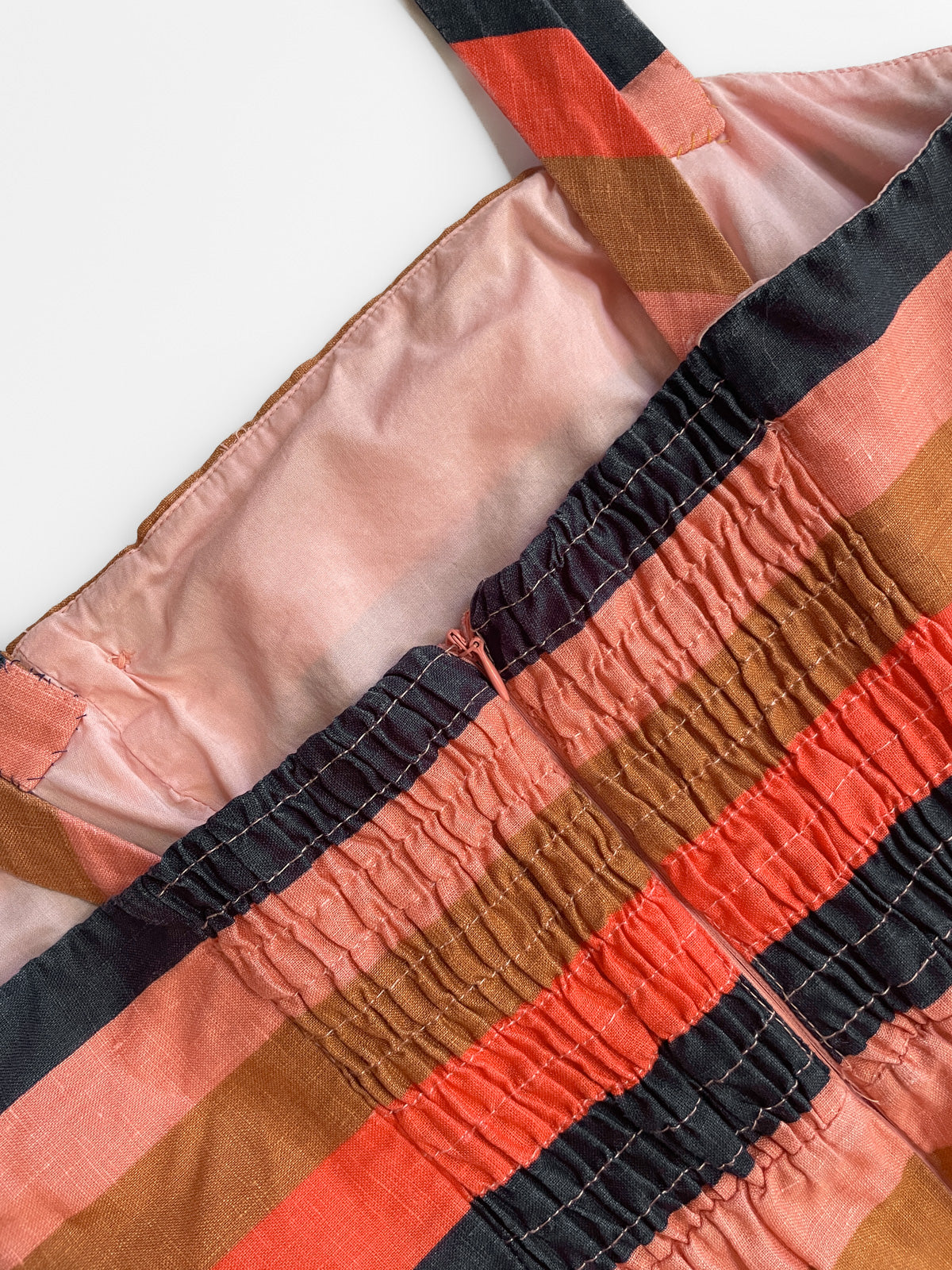 Fiesta Stripe Square Neck Mini Mod Dress