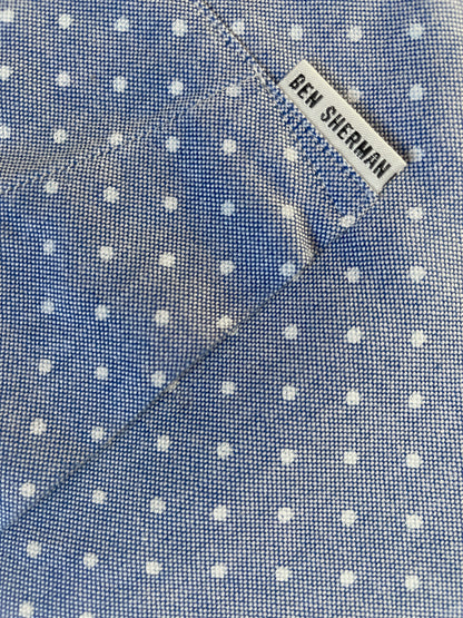 Polka Dot Chambray Oxford Shirt