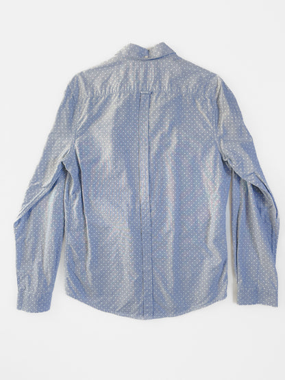Polka Dot Chambray Oxford Shirt