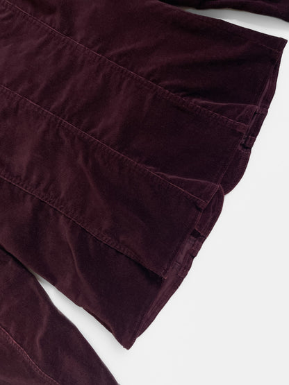 Corduroy Blazer in Deep Plum