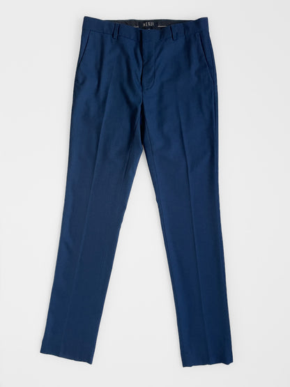 Blue Twill Suit Trousers