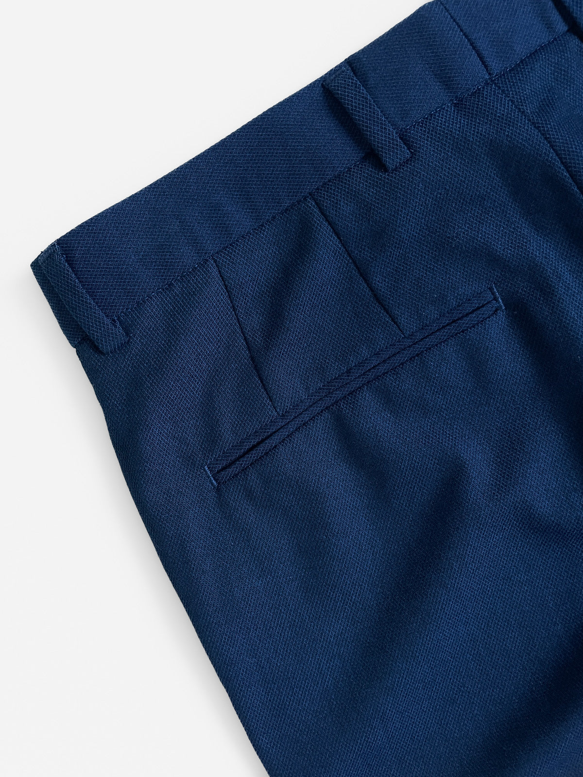 Blue Twill Suit Trousers