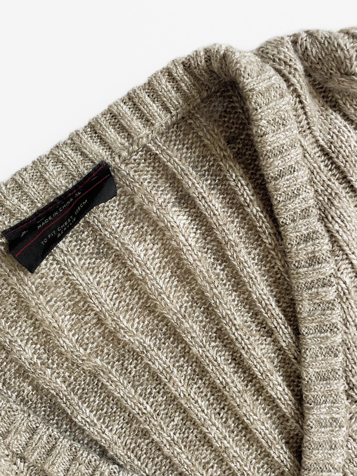 Cable Knit Vest in Oatmeal