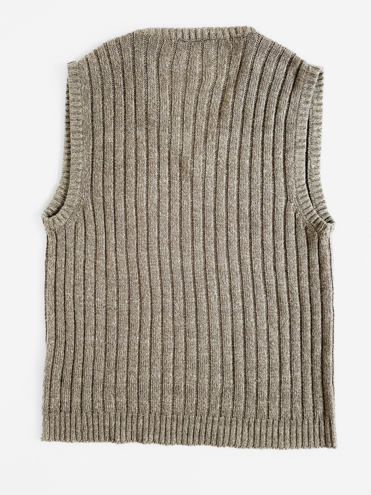 Cable Knit Vest in Oatmeal