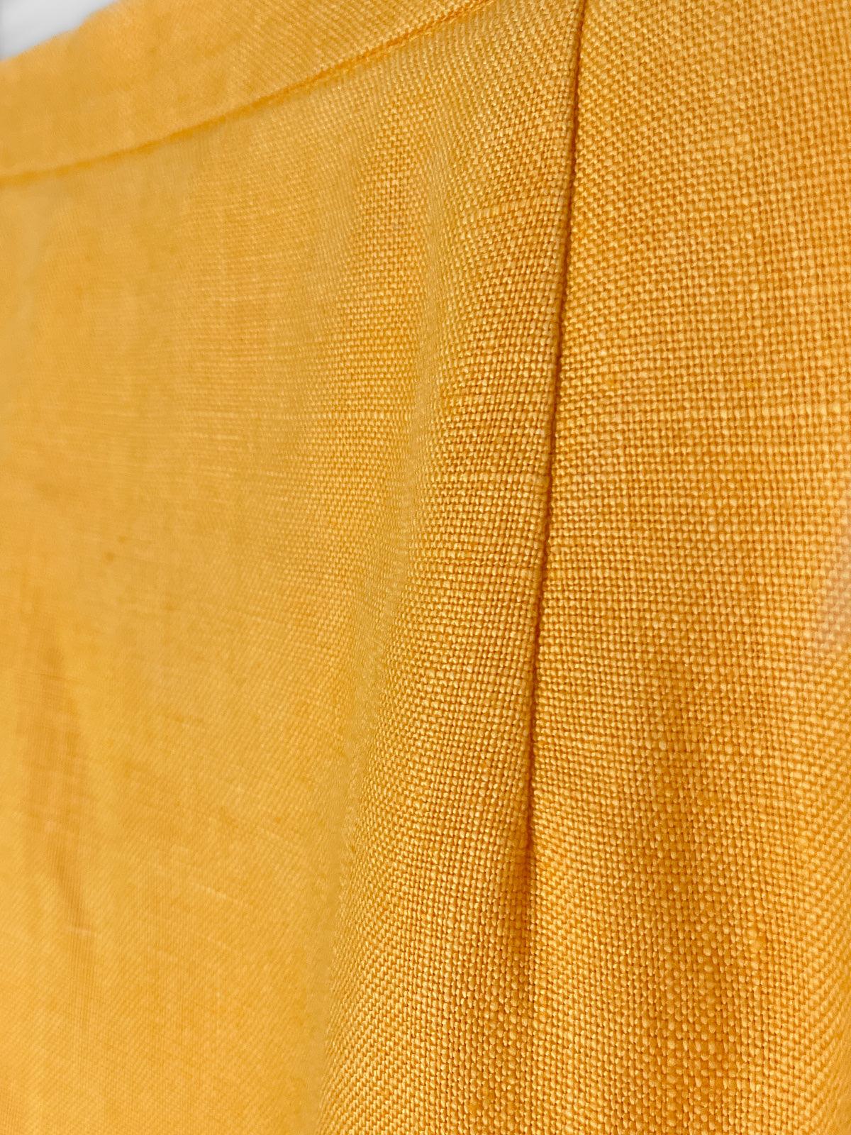 Golden Yellow Mustard Linen Pencil Skirt