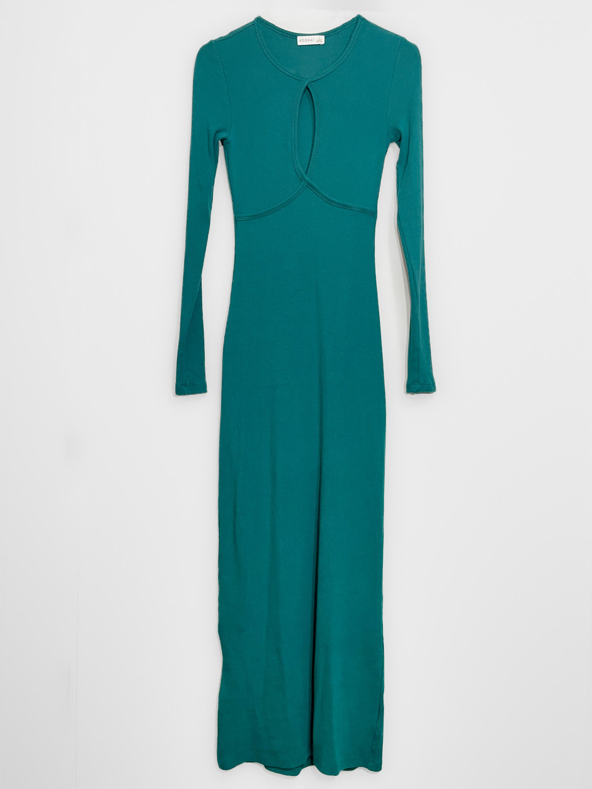 Georgia Midi Dress in Teal Blue