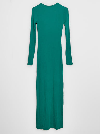 Georgia Midi Dress in Teal Blue