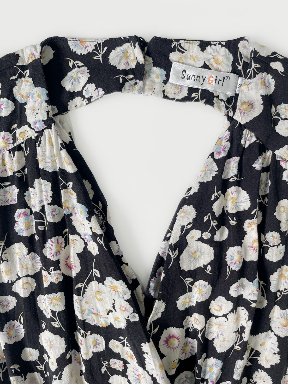 Soft Sleeveless Jumpsuit in Black Floral