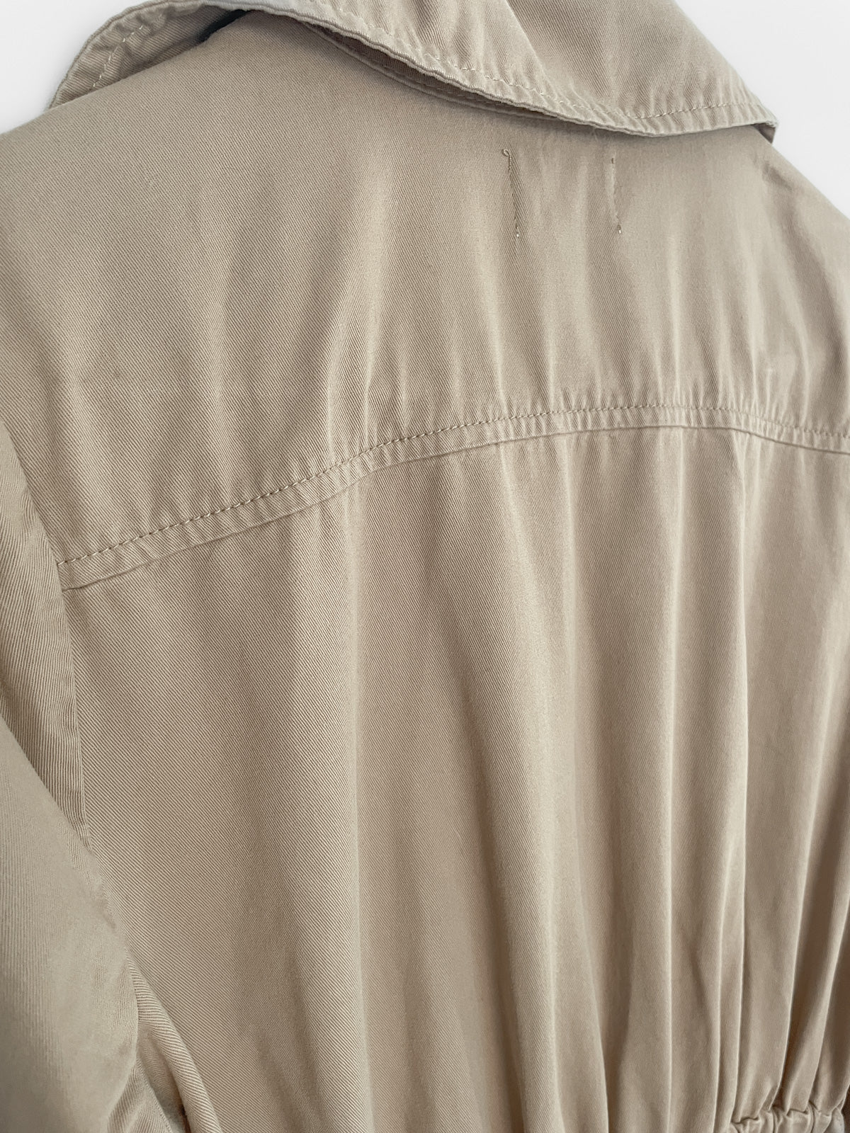Cotton Jumpsuit in Camel